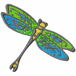 Dragon Flies Embroidery Design 7